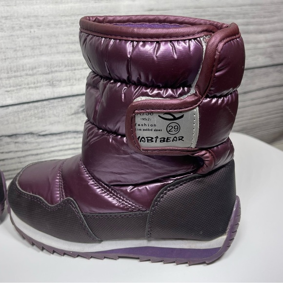 Tanleewa Waterproof Kids Snow Boots Warm Faux Fur Sz 29 - Picture 3 of 8